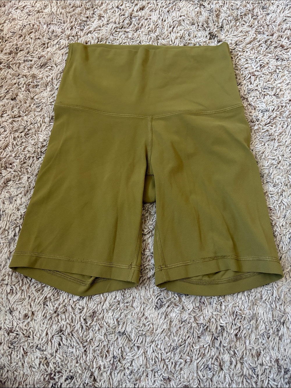 TNA Olive High-Waist Bike Shorts